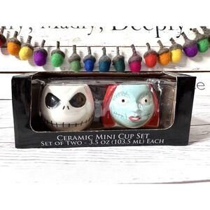Disney Nightmare Before Christmas - Ceramic Mini Cup Set - 3.5 oz Each - NIB